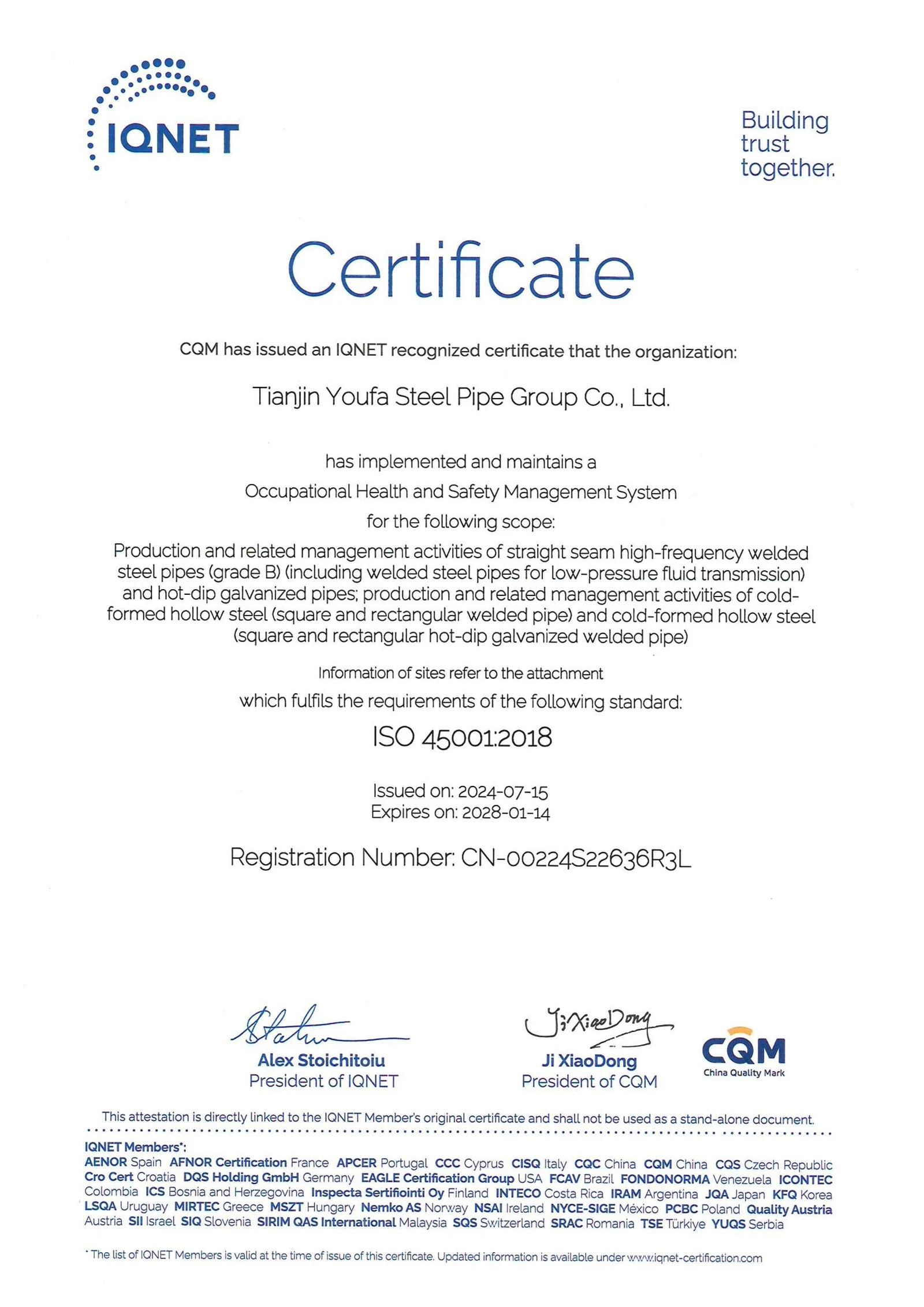 Youfa Gourp-ISO45001 1 Youfa Gourp-ISO45001 1